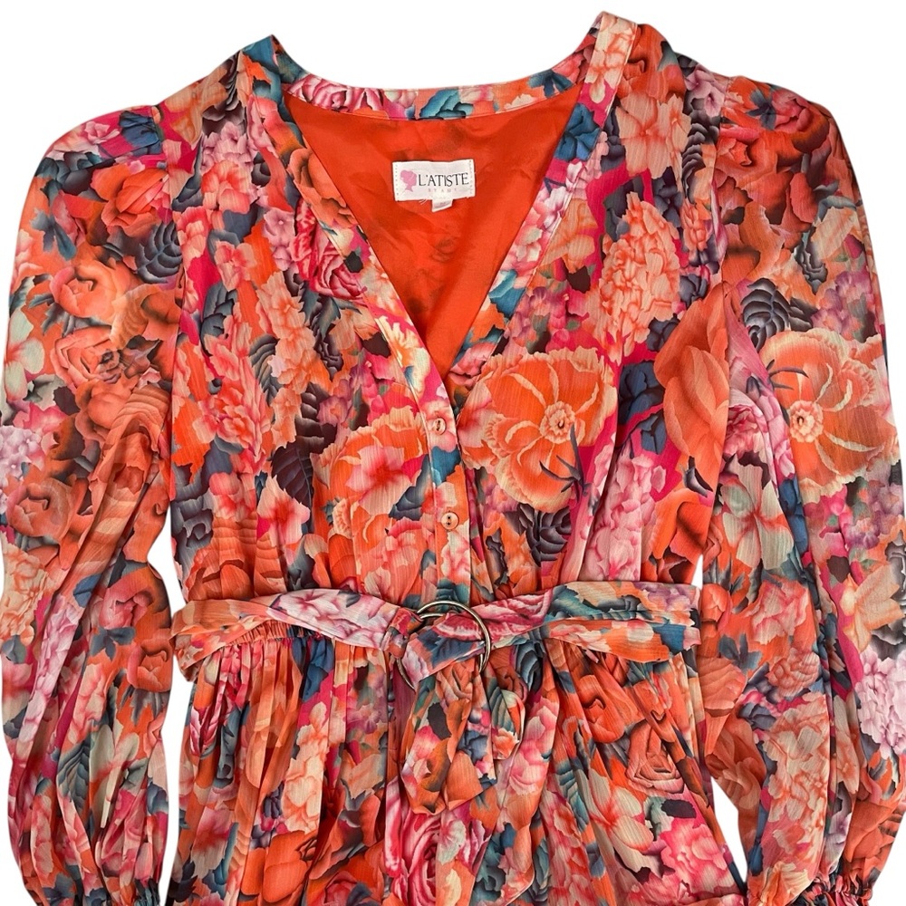 Trust Me It’s Gorgeous Multi Floral Maxi Dress by L’Atiste - Picture 6 of 14